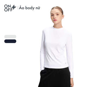 Áo body nữ dài tay cổ 3cm mang thiết kế tối giản, đàn hồi và thấm hút tốt - 16IT25W204