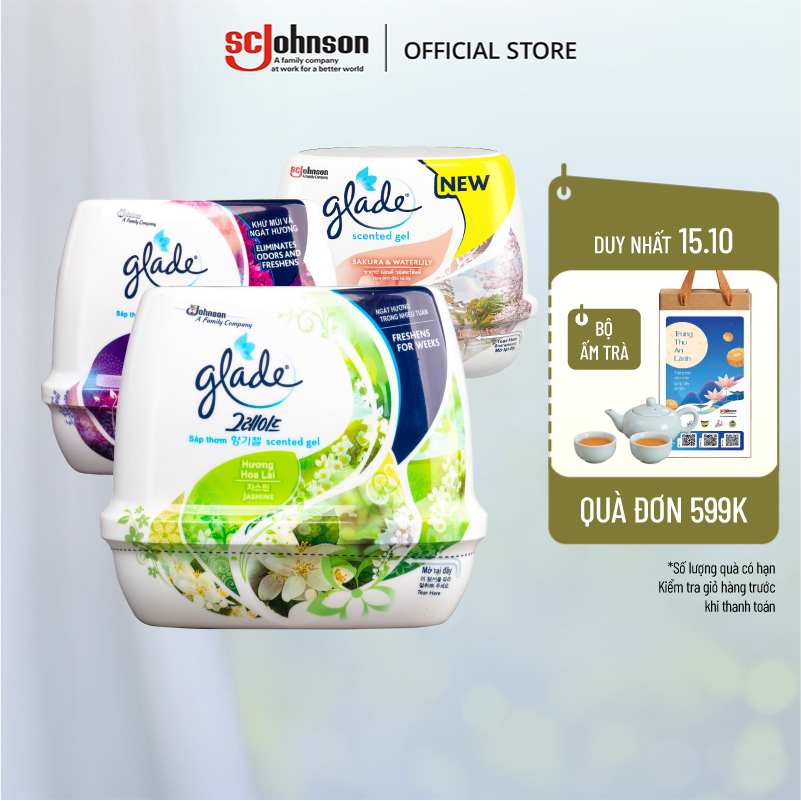 GLADE Sáp Thơm Khử Mùi Lưu Hương Bền Lâu 180g