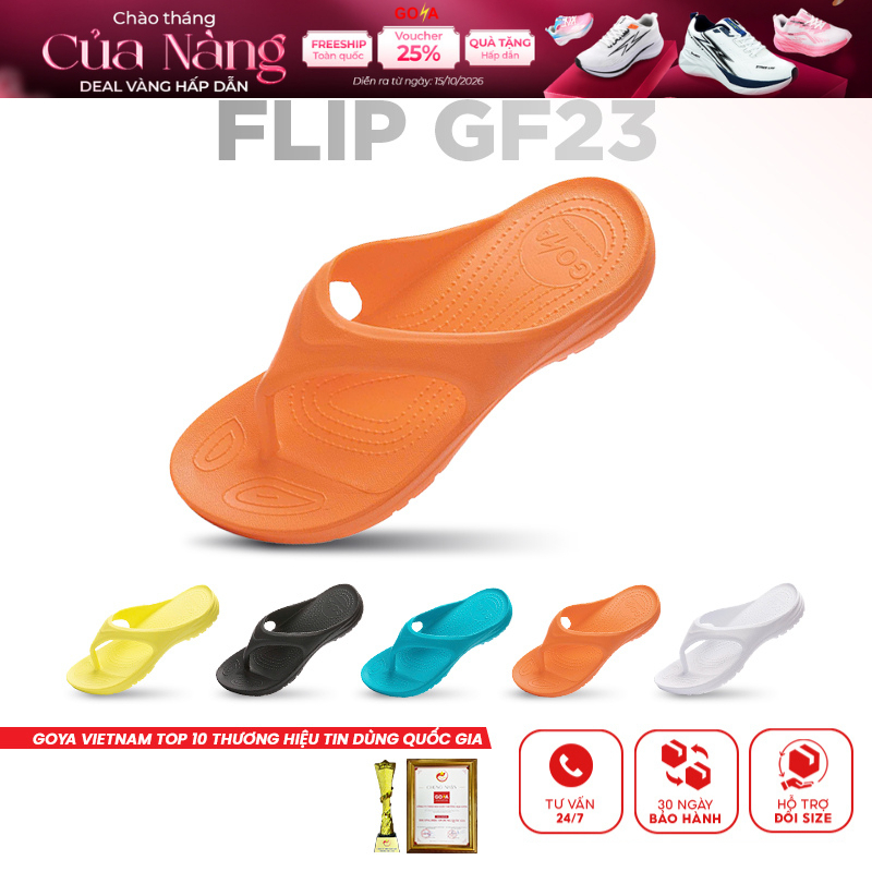 Dép thể thao chạy bộ Goya Flip GF23 2026 - Siêu nhẹ, siêu êm, thoáng khí, chống trơn