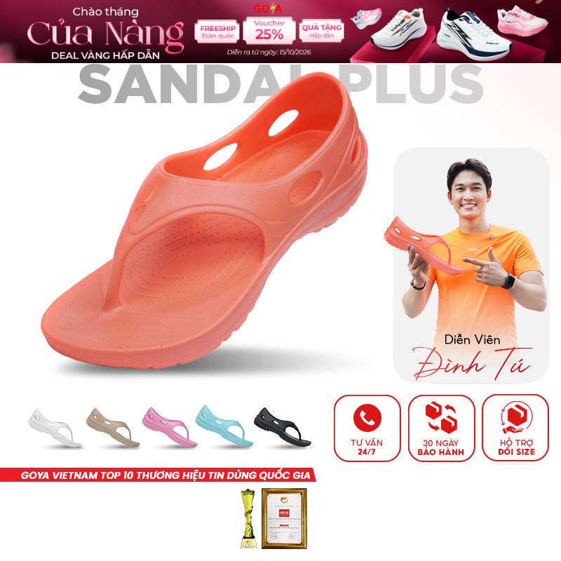 Dép thể thao chạy bộ nam nữ GOYA SANDAL PLUS Full màu năm 2026 4 - Công nghệ SkyBoune™, nhẹ êm