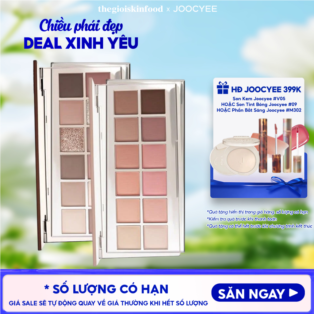 Bảng phấn mắt Joocyee 12 ô Shades Eyeshadow Palette 14g thegioiskinfood
