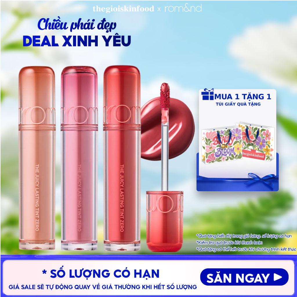 Son tint Romand căng bóng The Juicy Lasting Tint ThegioiSkinfood