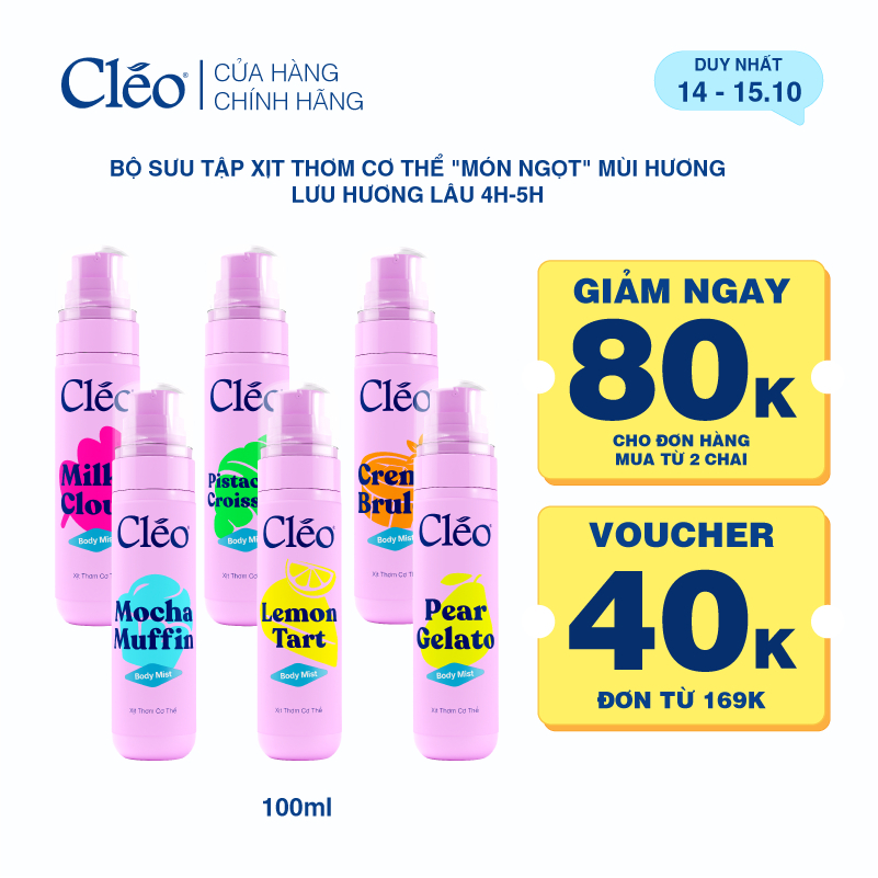 Xịt Thơm Toàn Thân Body Mist Cleo 100ml