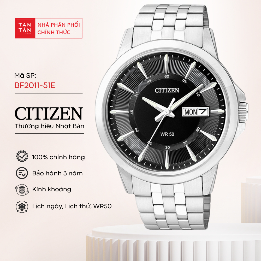 Đồng Hồ Nam Citizen BF2011-51E Quartz 41mm - Đồng Hồ Tân Tân