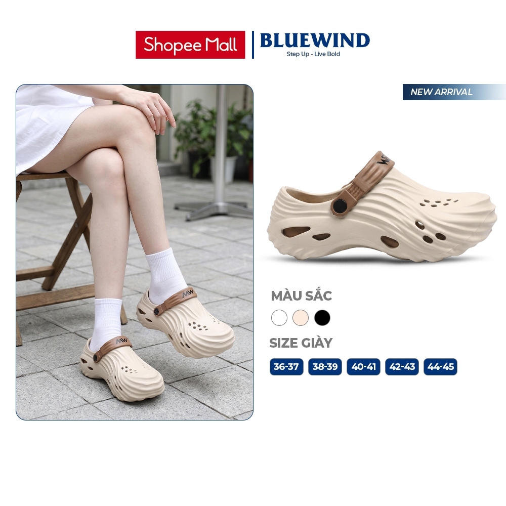 Dép Clogs Bluewind Đúc Nguyên Khối, Thiết Kế Thoáng Khí, Chống Trơn Trượt Unisex - 51001