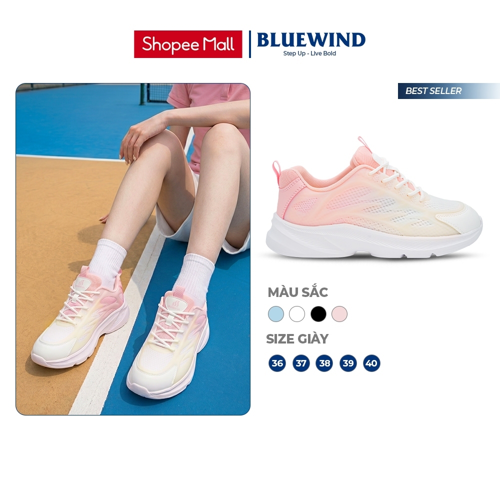 Giày Thể Thao Nữ Siêu Nhẹ BLUEWIND Đế Êm Mềm Trẻ Trung, Năng Động Dễ Phối Đồ 68876