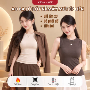 Áo Giữ Nhiệt Có Đệm Ngực Áo Ba Lỗ Nữ Giữ Nhiệt Chất Liệu Nỉ Mây Cao Cấp Giữ Ấm Không Bai Nhão Phối Đồ Tiện Lợi 8004T