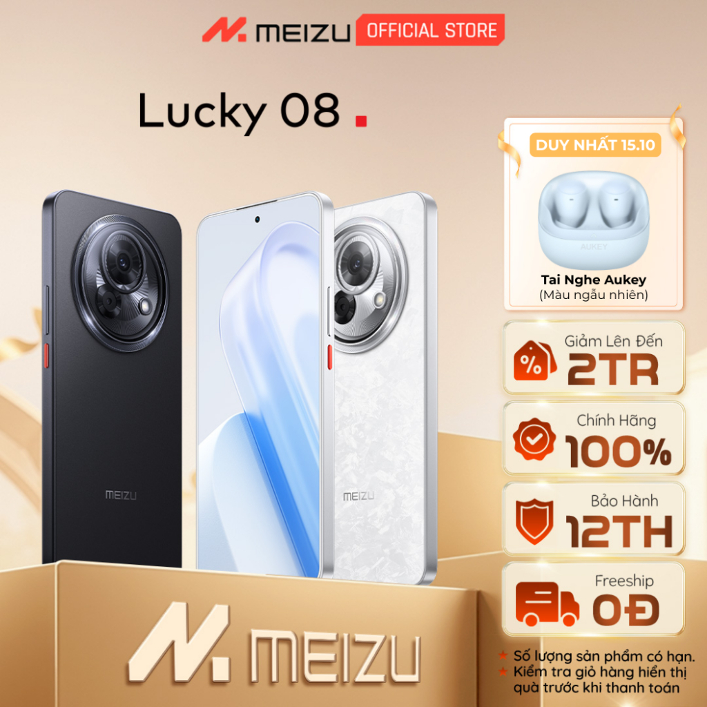 Điện Thoại Meizu Lucky 08 | Màn Hình LTPO Amoled 6.78" 144Hz | Snapdragon 7s Gen 2 |  Pin 6000mAh Sạc 33W | Chính Hãng