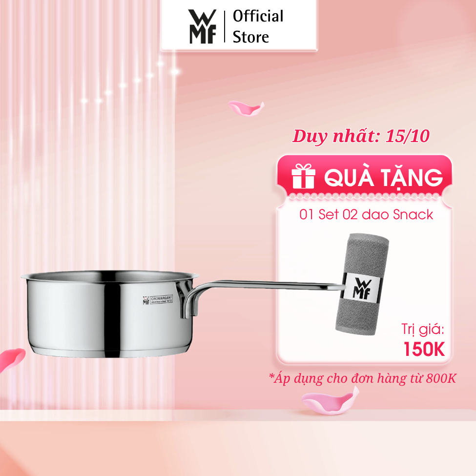 Quánh Mini WMF 14cm, 16cm Đáy Từ 3 Lớp, Chất Liệu Thép Không Gỉ Cromangan, Phù Hợp Mọi Loại Bếp