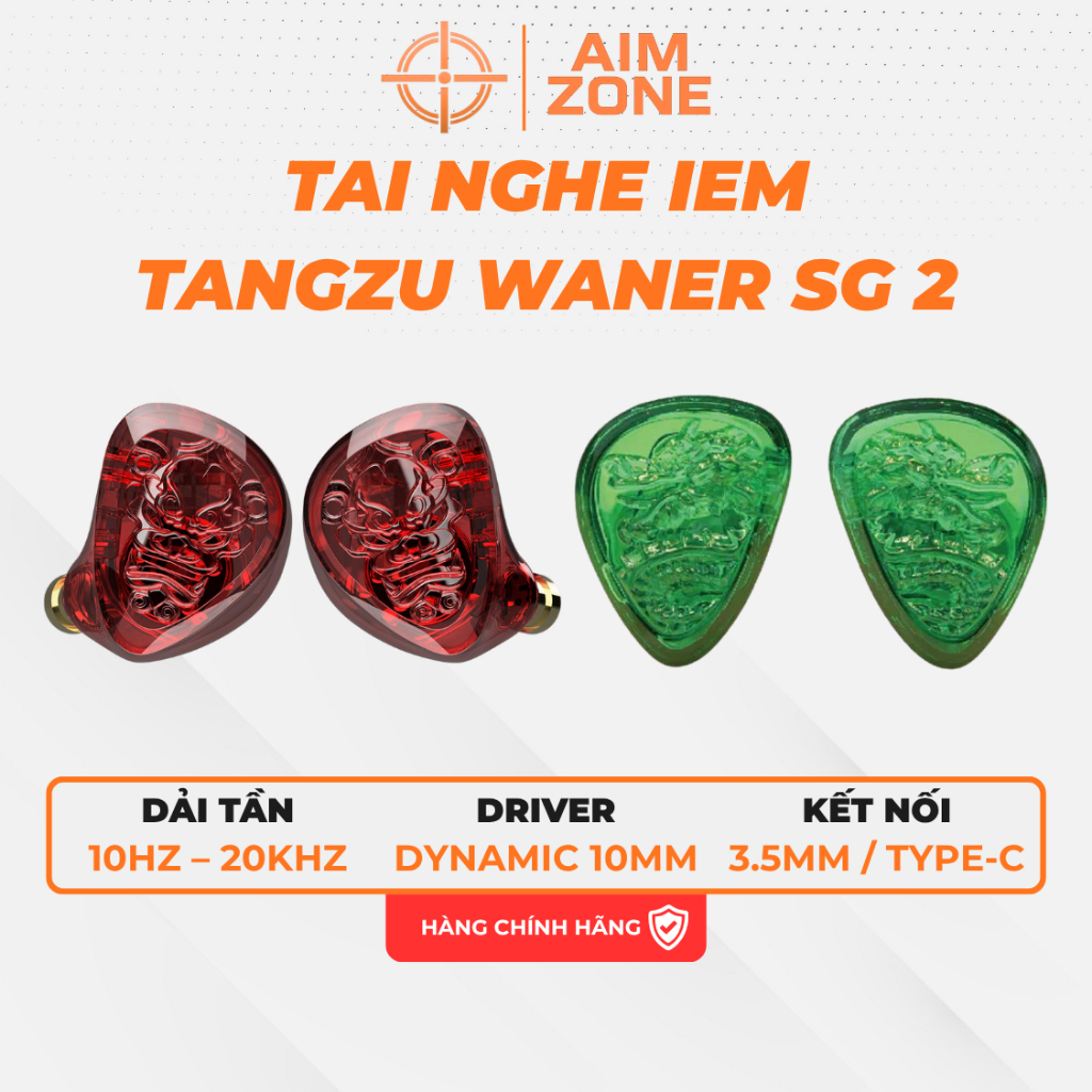 Tai Nghe IEM TANGZU Waner SG 2 | Gaming IEM HiFi | Driver Dynamic 10mm | Jack 3.5mm ,Type-C - HÀNG NEWSEAL | BigBuy360 - bigbuy360.vn