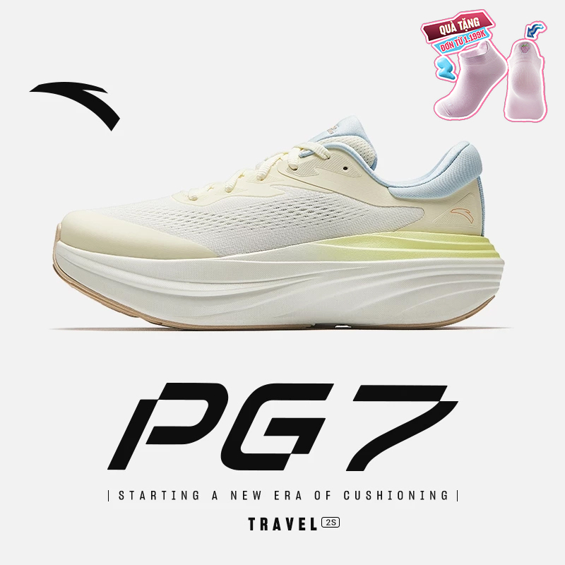 [3-10KM+] ANTA PG 7 Travel 2S Giày chạy bộ nữ Giày thể thao Giảm Chấn Đế chống trơn trượt 1225C5545