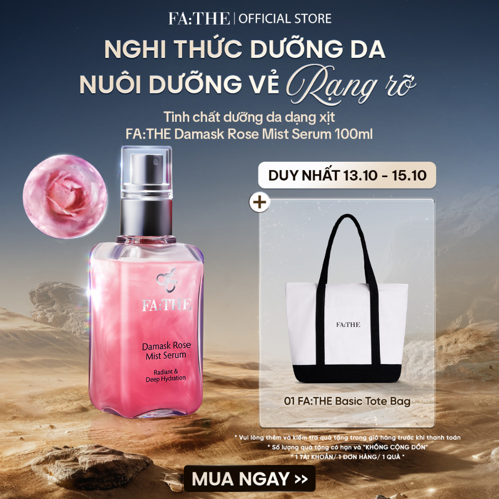 Tinh Chất Dưỡng Da Dạng Xịt FATHE Damask Rose Mist Serum 100ml