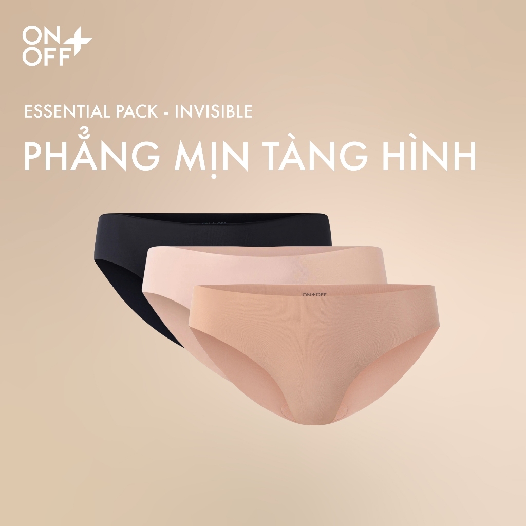 Combo 3 quần lót nữ bikini tàng hình invisible công nghệ Bonding hiện đại không vệt hằn trên da - ONOFF 16US26A025