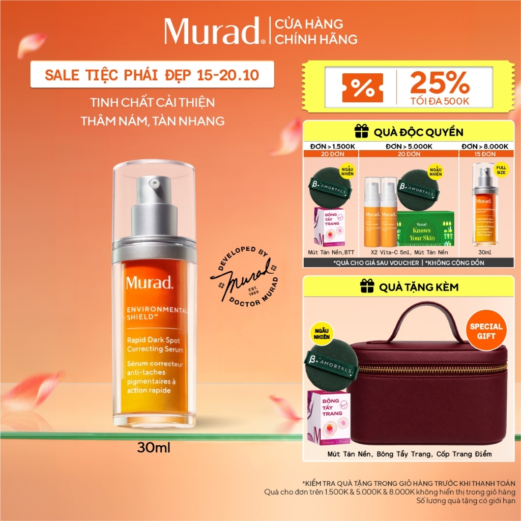 Tinh chất hỗ trợ làm mờ vết nám Murad Rapid Dark Spot Correcting Serum 30ml