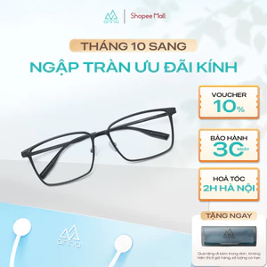 Gọng Kính Thời Trang Dáng Vuông Chất Liệu Nhựa Mix Kim Loại ANNA AN8159
