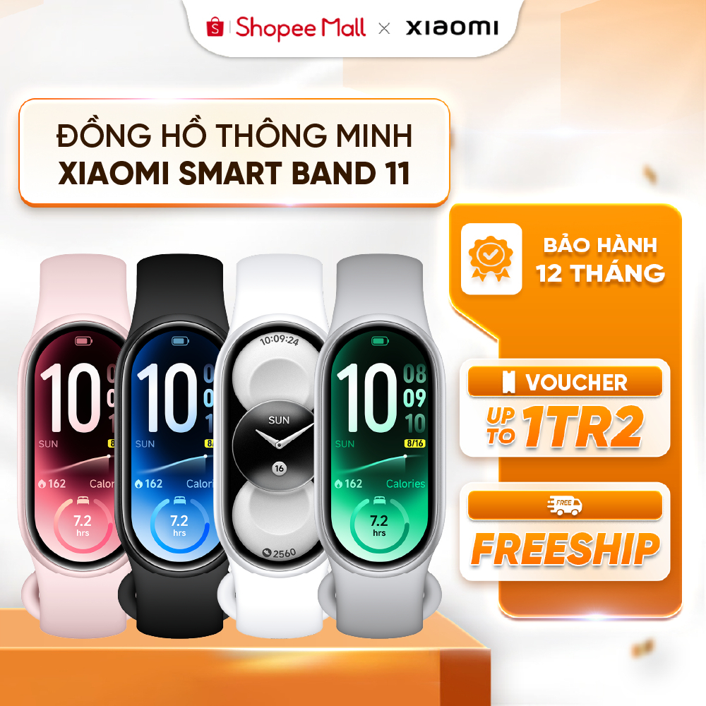 Đồng hồ thông minh Xiaomi Smart Band 10 - Bản Quốc tế - Theo dõi sức khỏe chuyên nghiệp - Bảo hành chính hãng 12 tháng