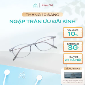 Gọng Kính Thời Trang Dáng Oval Chất Liệu Nhựa Mix Kim Loại ANNA AN8276