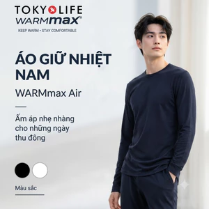 Áo Giữ Nhiệt Nam WARMMAX AIR Cổ Tròn Vải Thun Co Giãn Mềm Mịn Thoáng Khí TOKYOLIFE - 4006196