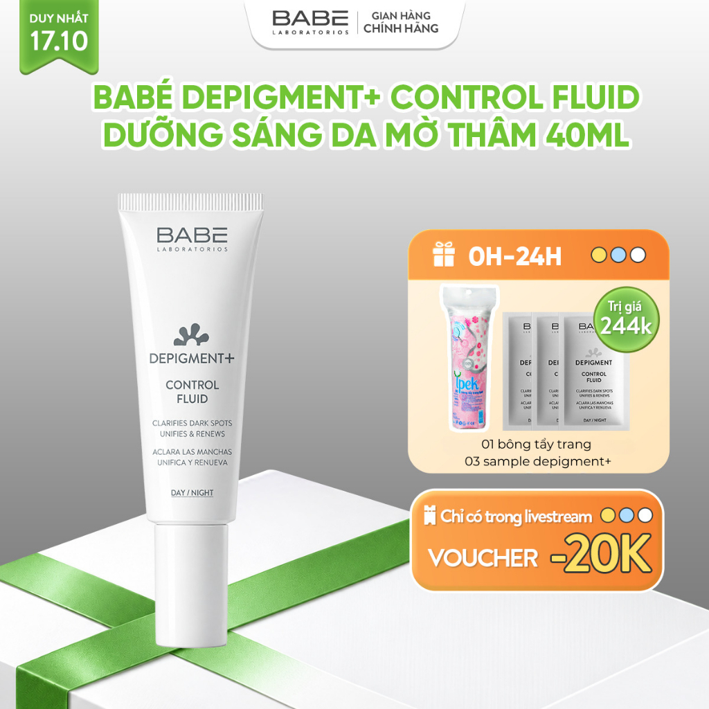 Kem Dưỡng Sáng Da Và Làm Mờ Vết Thâm DEPIGMENT+ Control Fluid Tuýp 40ml