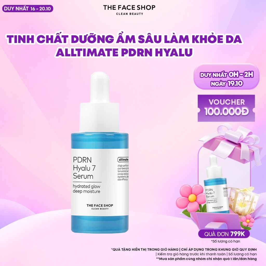[Sản Phẩm Mới] Tinh Chất Dưỡng Ẩm, Làm Sáng Da THEFACESHOP Alltimate PDRN Hyalu 7 30ml