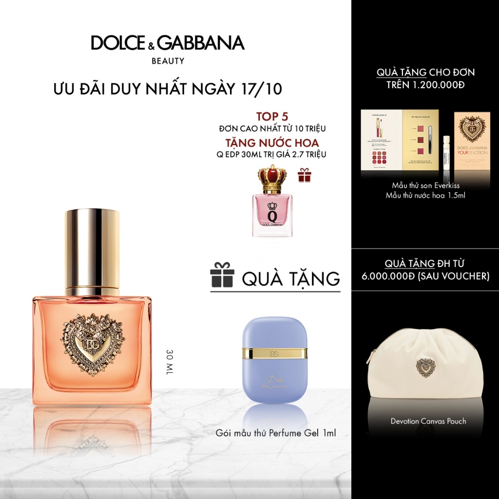 [CHÍNH HÃNG] Nước hoa nữ Dolce&Gabbana Devotion EDP Intense 30ml
