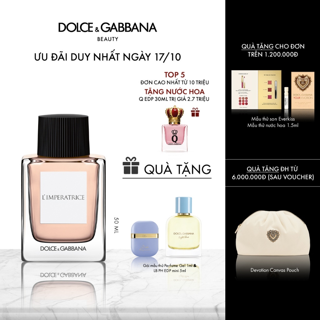 [CHÍNH HÃNG] Nước hoa nữ Dolce&Gabbana L'Imperatrice EDT 50ml
