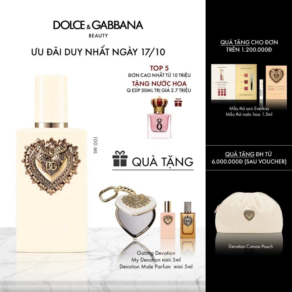 [CHÍNH HÃNG] Nước hoa nữ Dolce&Gabbana Your Devotion EDP Intense 100ml