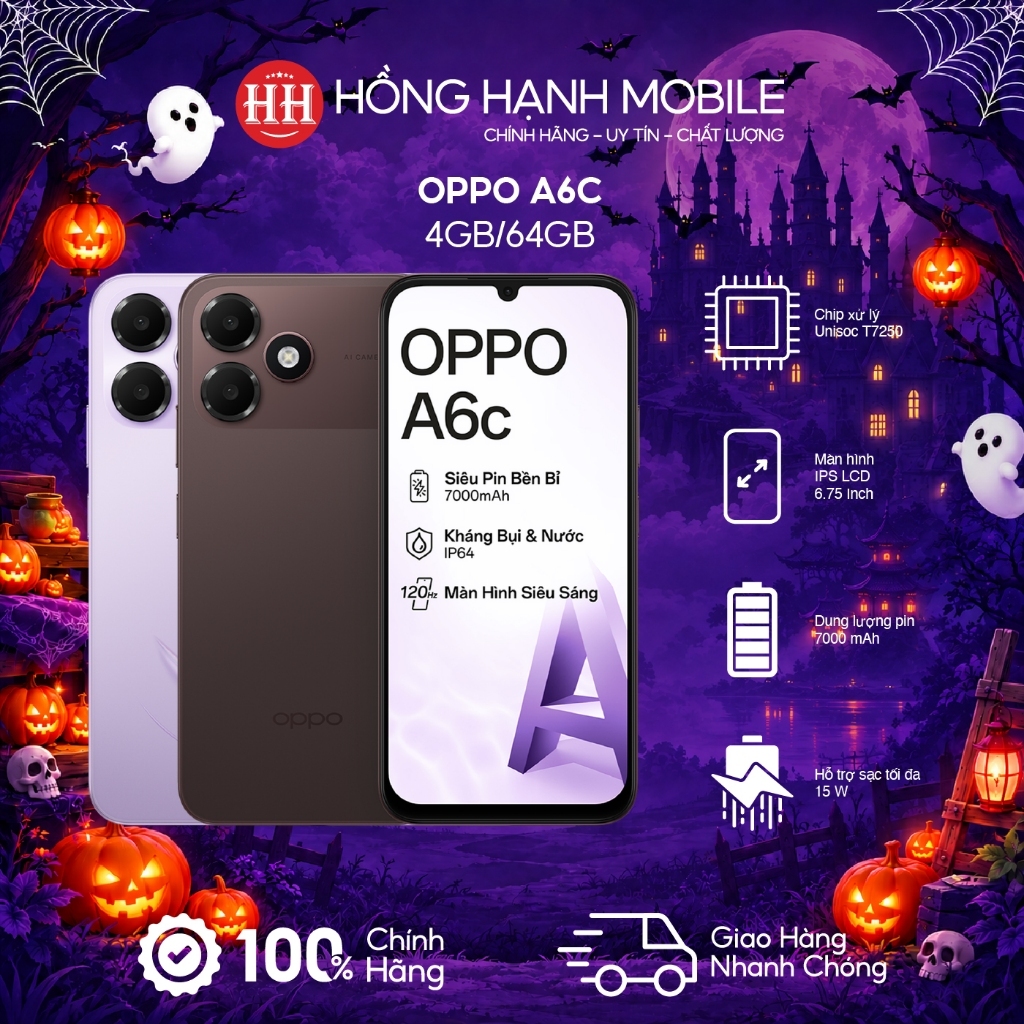 Điện Thoại Oppo A6c 4GB/64GB - Hàng Chính Hãng