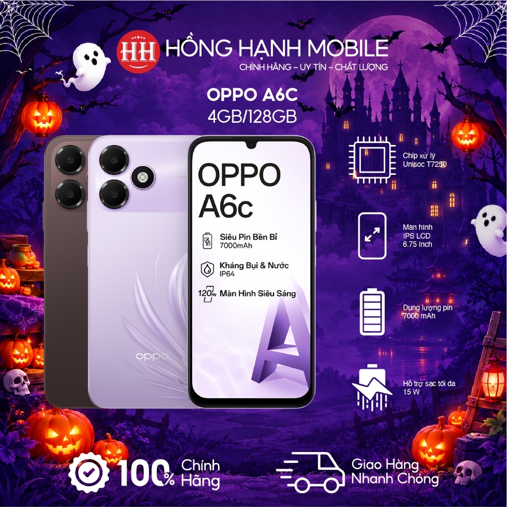 Điện Thoại Oppo A6c 4GB/128GB - Hàng Chính Hãng