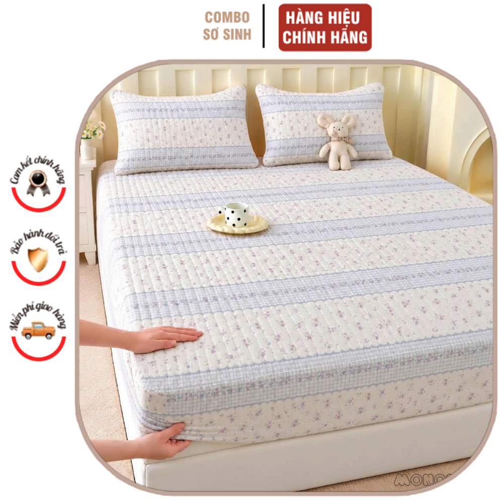 Ga Chống Thấm Xuất Hàn, MNN125 Cho Bé Topper Chống Thấm Bảo Vệ Đệm Chất Liệu Mềm Mại Mát Mịn