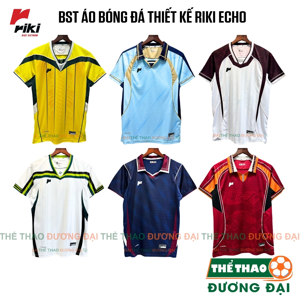 BST Áo Bóng Đá Riki ECHO Vải Mè R-Coolflex Thoáng Khí Thể Thao Đương Đại
