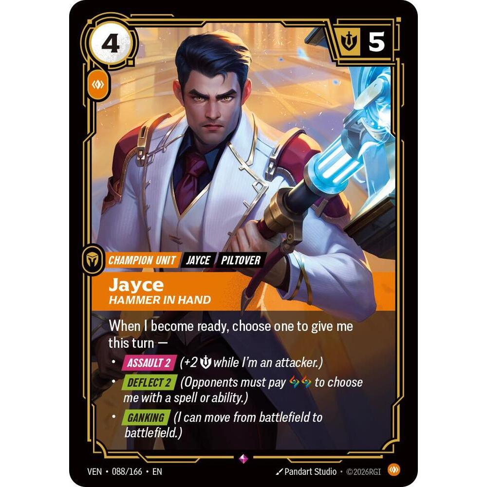 Thẻ Bài Riftbound VEN-088/166 - Jayce, Hammer in Hand - Champion Unit ...