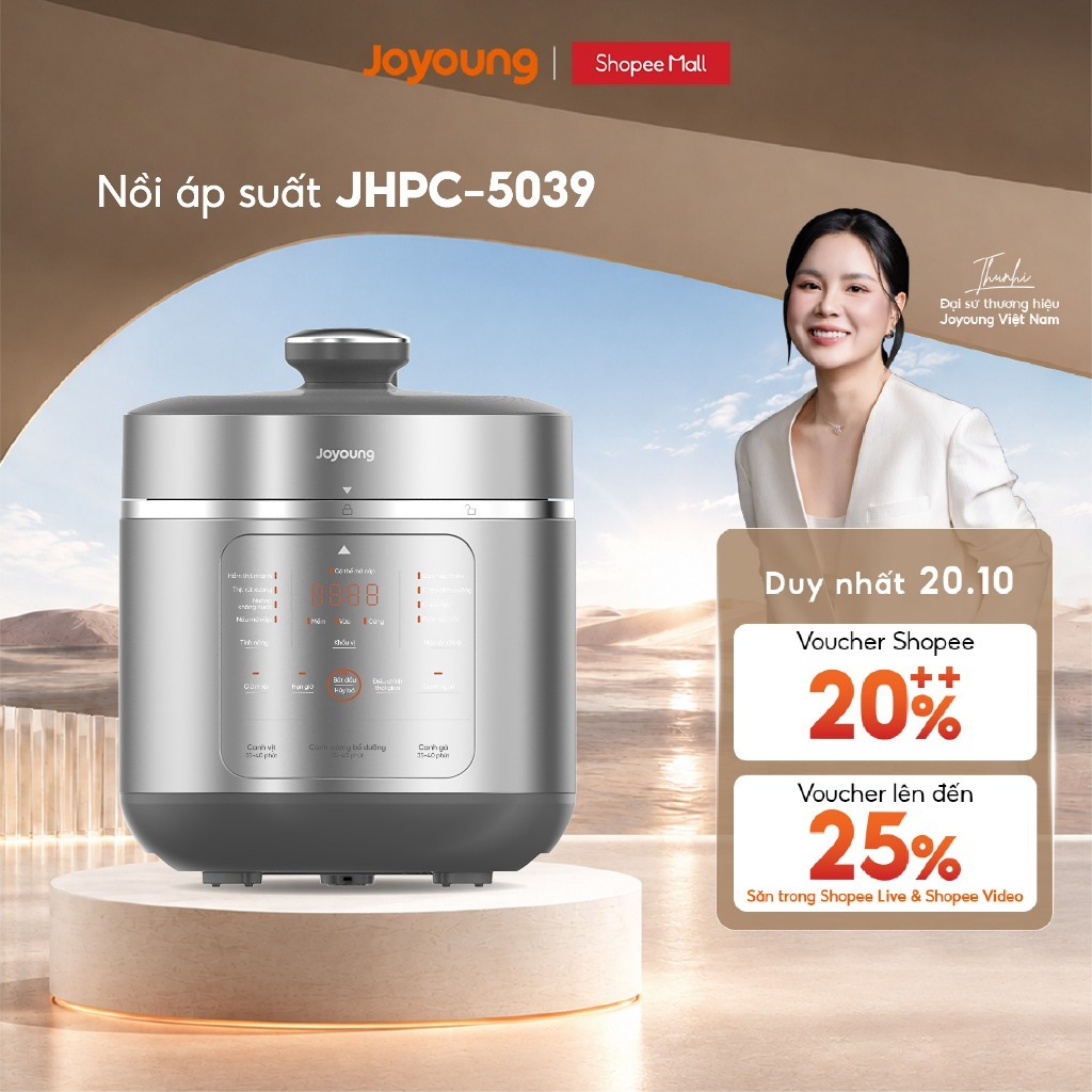Nồi áp suất Joyoung JHPC-5039 | Dung tích 5L | Công suất 900W