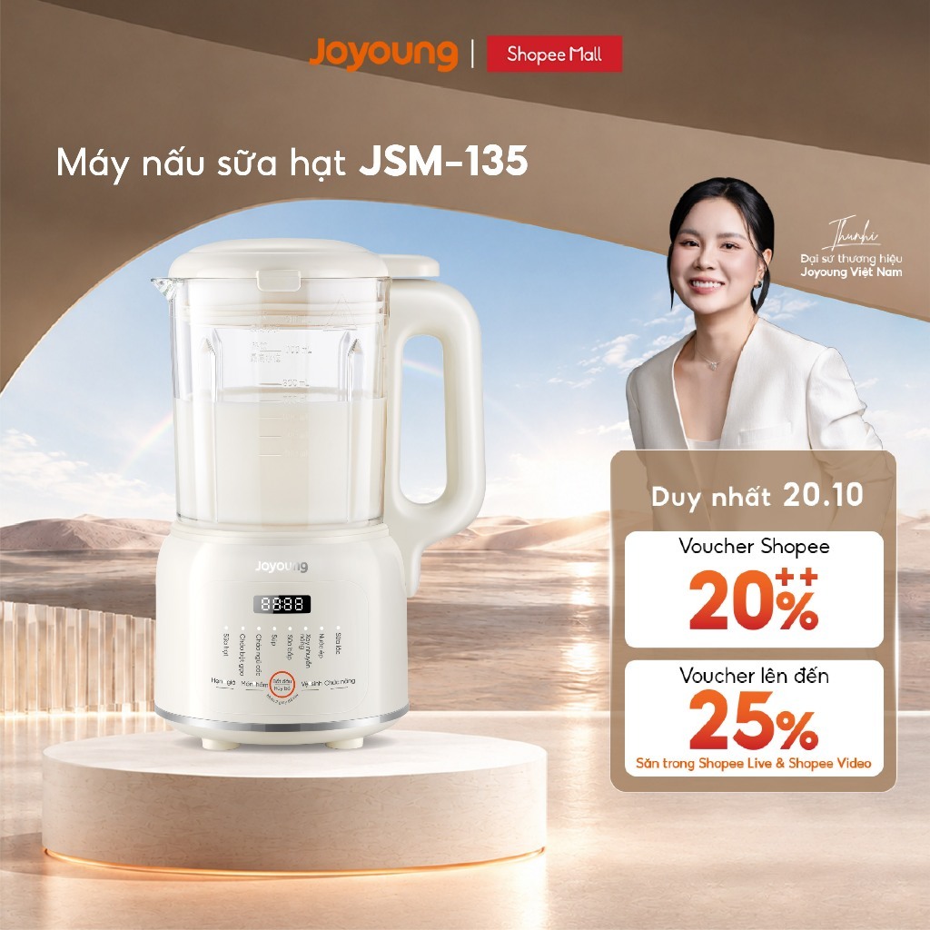Máy nấu sữa hạt Joyoung JSM-135 | Dung tích 1.2L | Công suất 400W