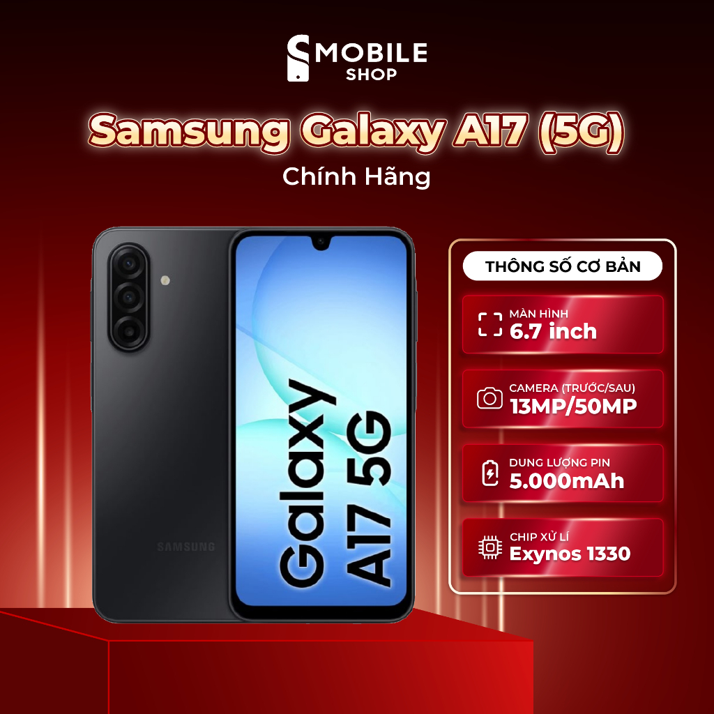 Điện thoại Samsung Galaxy A17 (5G) Chính Hãng