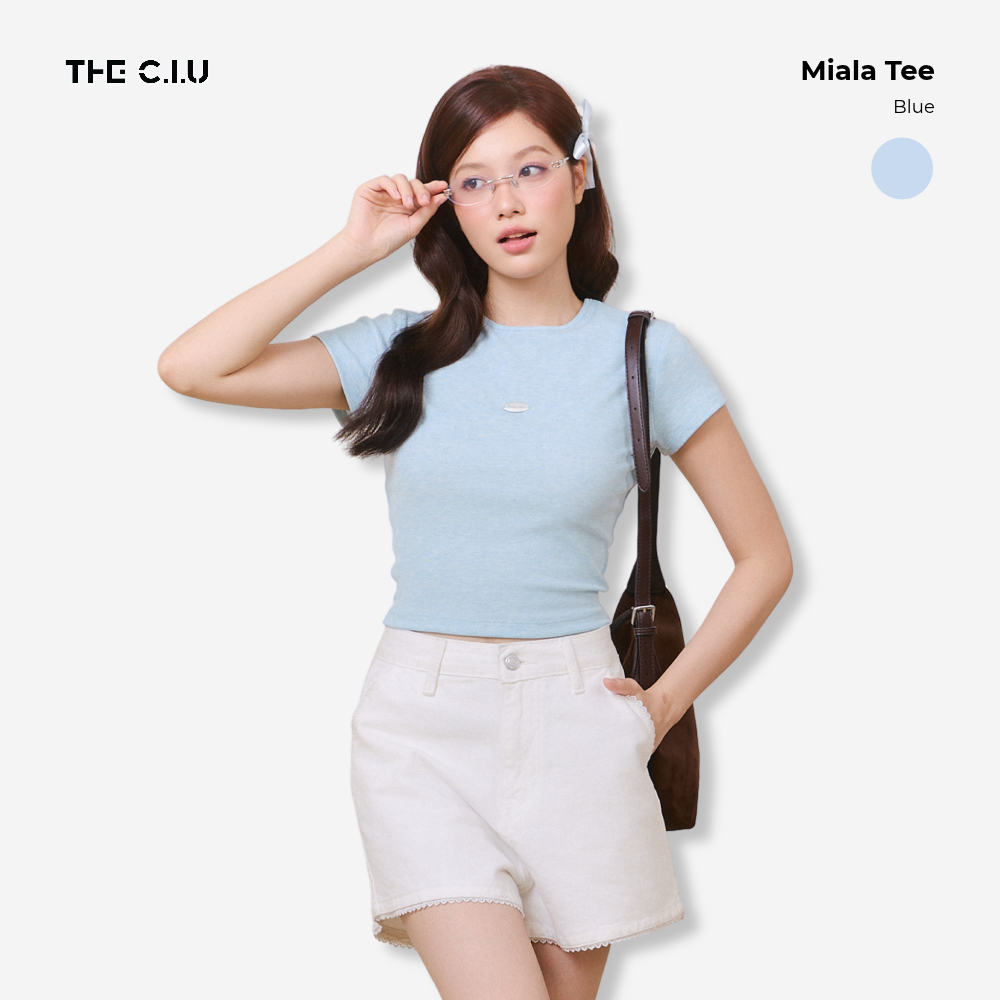 Áo baby tee cotton THE C.I.U, áo thun tay ngắn cổ tròn form ôm - Miala Tee - C17