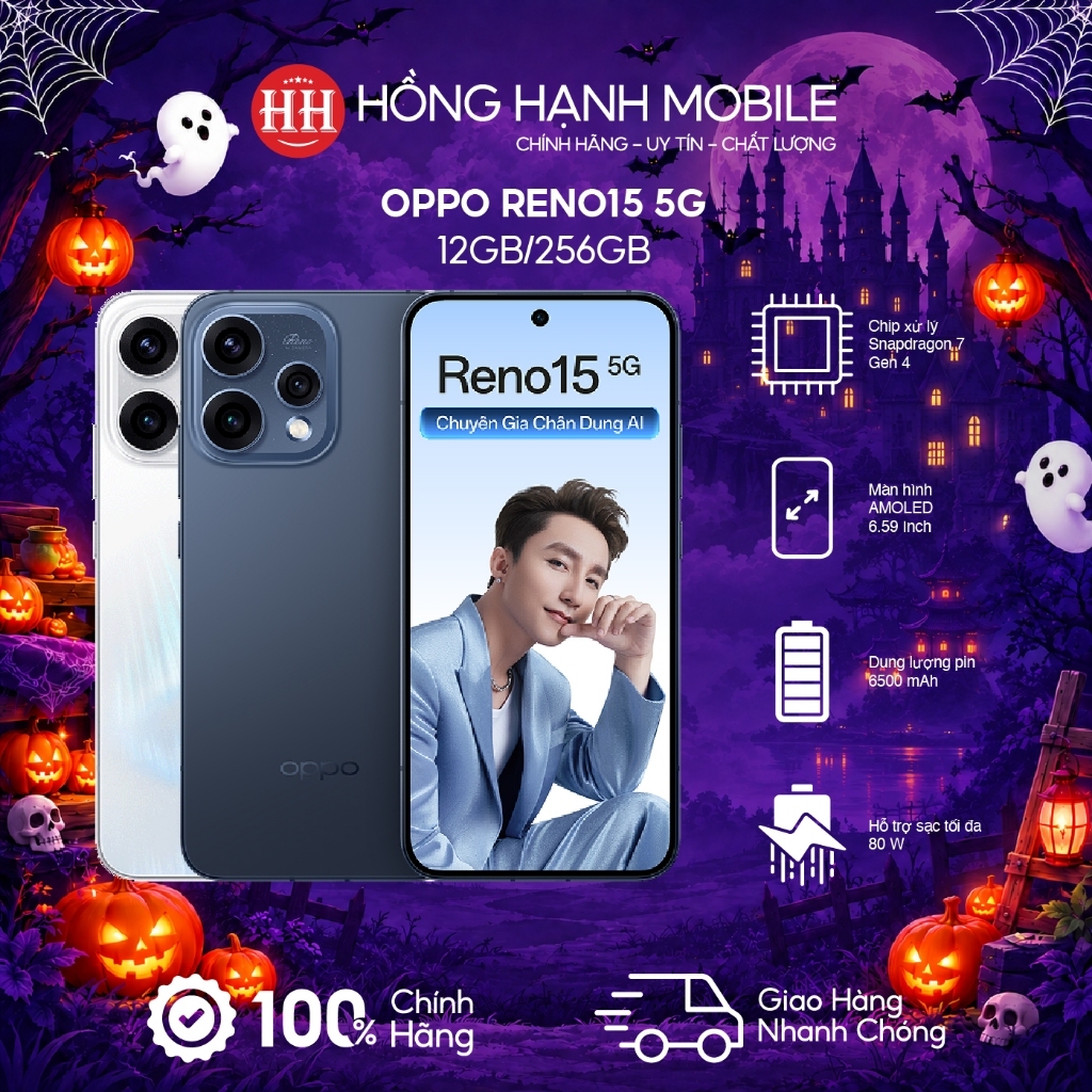 Điện Thoại Oppo Reno15 5G 12GB/256GB - Hàng Chính Hãng