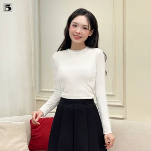 Áo thun giữ nhiệt nữ Twentyfive dài tay cổ tròn giữ ấm vải dày mềm mịn co dãn 4 chiều TL14
