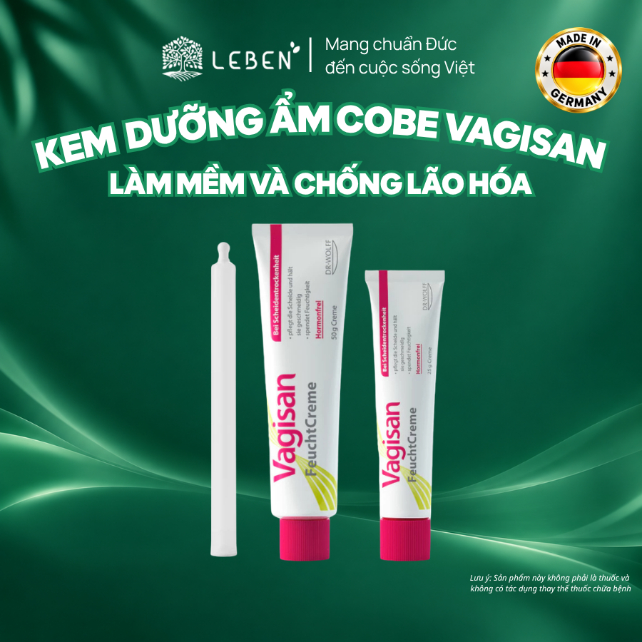 Kem dưỡng ẩm vùng kín Vagisan FeuchtCreme làm mềm và hỗ trợ chống lão hóa vùng kín dành cho phụ nữ