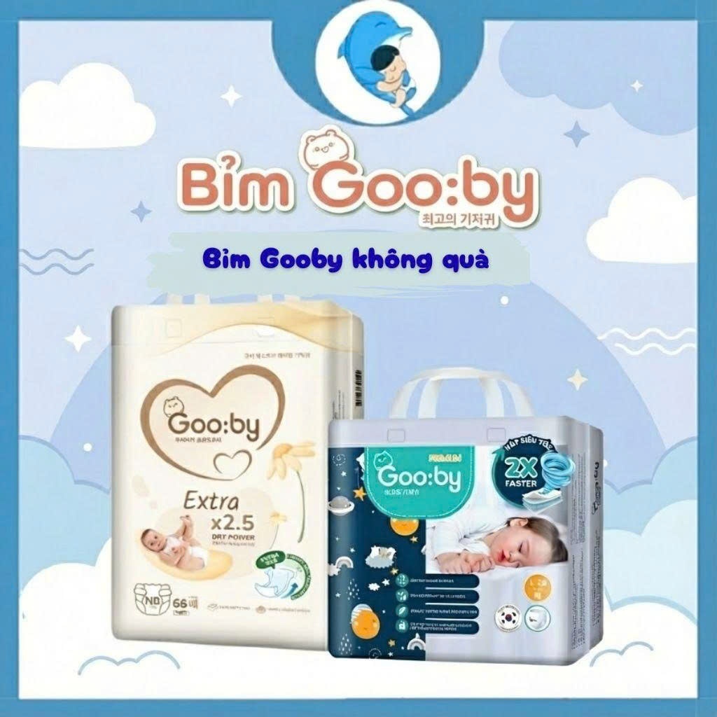 [COMBO 4] Tã/bỉm quần dán Gooby Extra/Premium đủ size M/L/XL/XXL chống tràn hiệu quả cho bé từ 6kg - 24kg MECAHEO