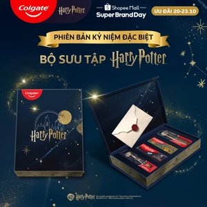 PHIÊN BẢN ĐẶC BIỆT - Bộ 4 Kem đánh răng & Bàn chải Colgate Harry Potter cho gia đình