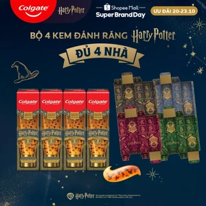 [ĐỦ 4 NHÀ] Bộ sưu tập 4 kem đánh răng Colgate Harry Potter Tinh thể Nón Phân Loại the mát