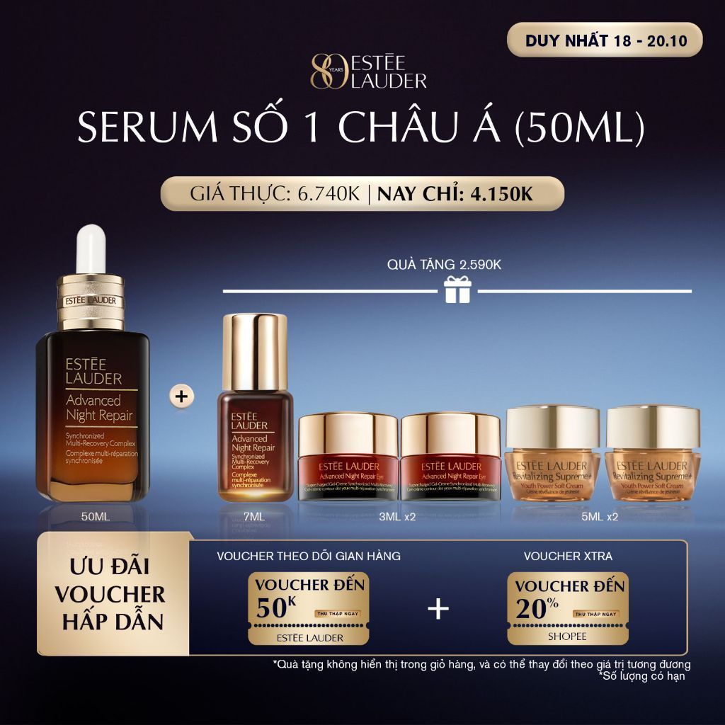 Tinh chất (Serum) phục hồi ngăn ngừa lão hóa Estee Lauder Advanced Night Repair Synchronized Multi-Recovery 50ml