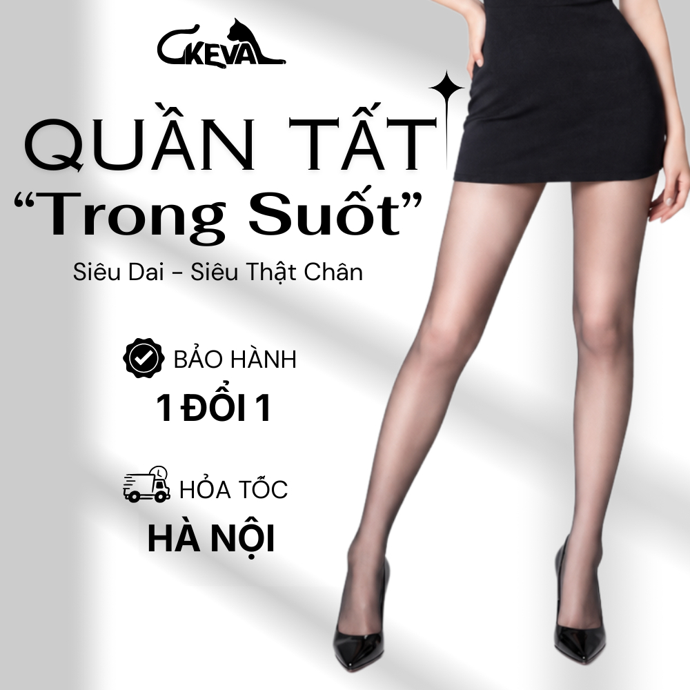 Quần Tất Tàng Hình Che Khuyết Điểm Tạo Hiệu Ứng Thon Gọn Chân Chất Liệu Trong Suốt Cao Cấp KF1001