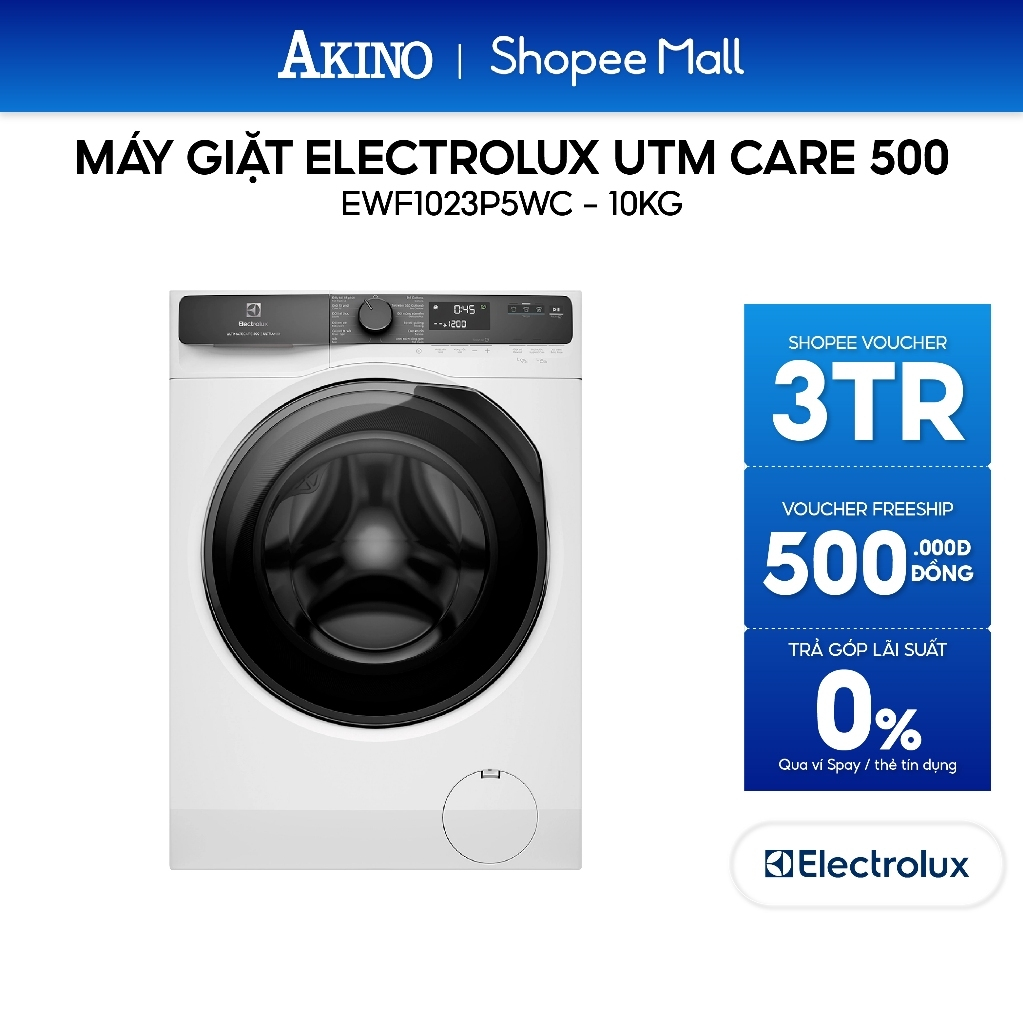 [Công lắp đặt 0Đ HN HCM] EWF1023P5WC | EWF9023P5WC I Máy giặt Lồng Ngang Electrolux UltimateCare 500 Inverter