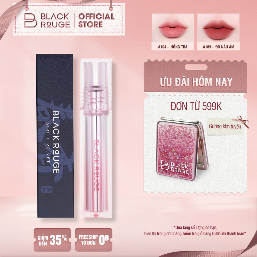 [MỚI] Son Kem Black Rouge Air Fit Velvet Lite - 4.2g