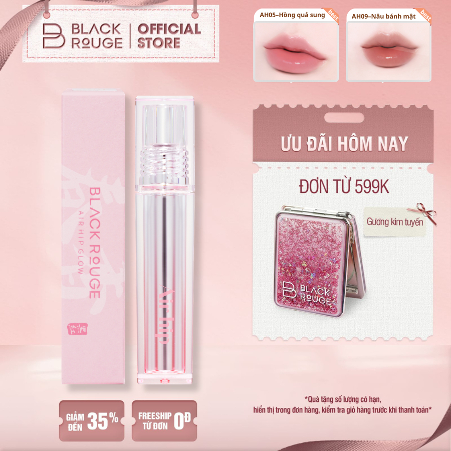 [MỚI] Son Tint Black Rouge Air Hip Glow Tint - 4.2g