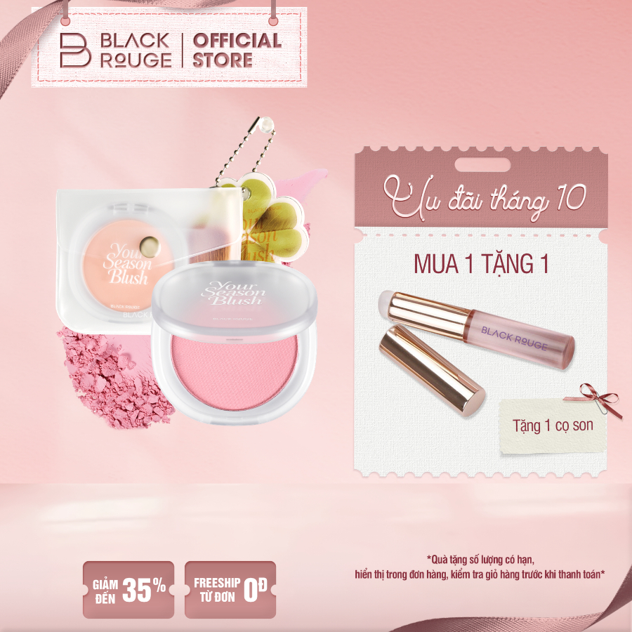 Phấn Má Hồng Black Rouge Mịn Lì Mỏng Nhẹ Your Season Blush - 5.1g