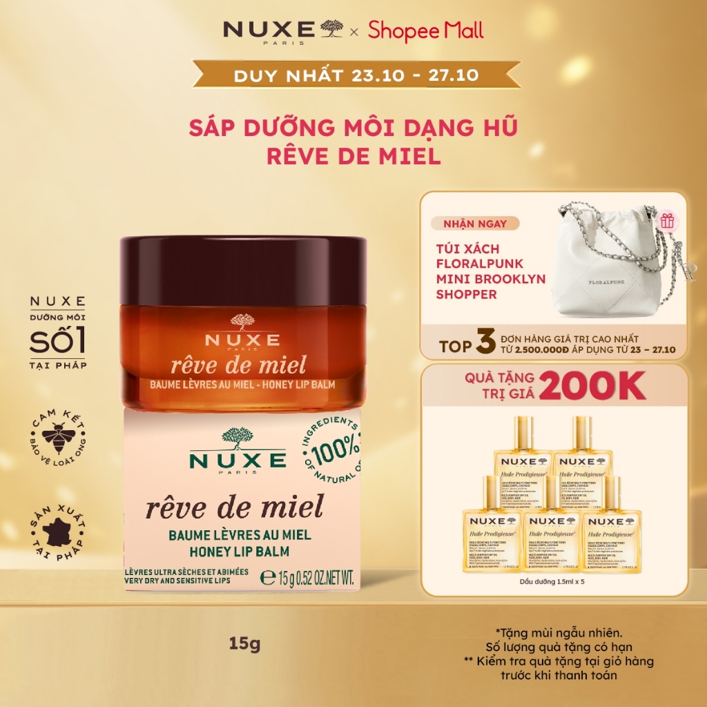 Sáp dưỡng môi Nuxe Rêve de Miel 15g