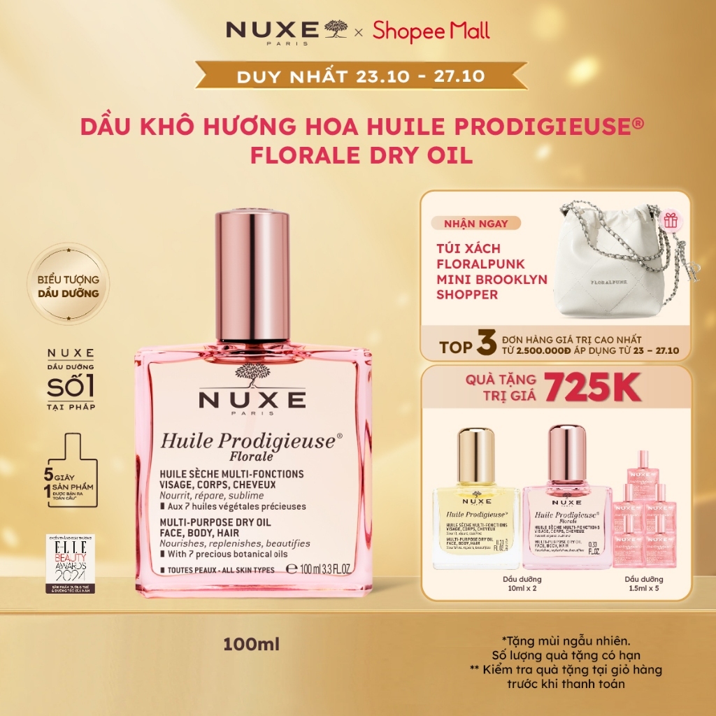 Dầu dưỡng khô đa năng Hương Hoa Nuxe Huile Prodigieuse Florale 100ml